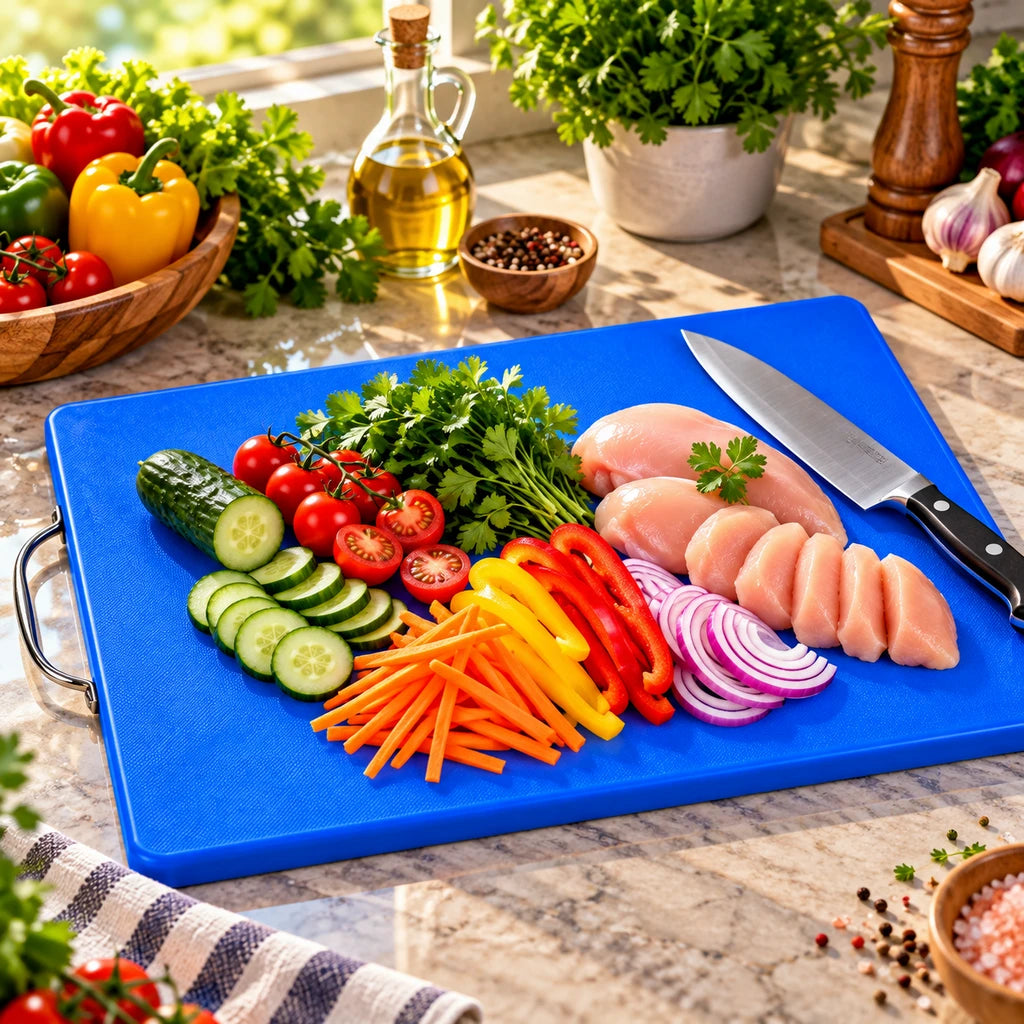 Fans Large Silicone Cutting Board with Loop Handle, 58 × 38 cm