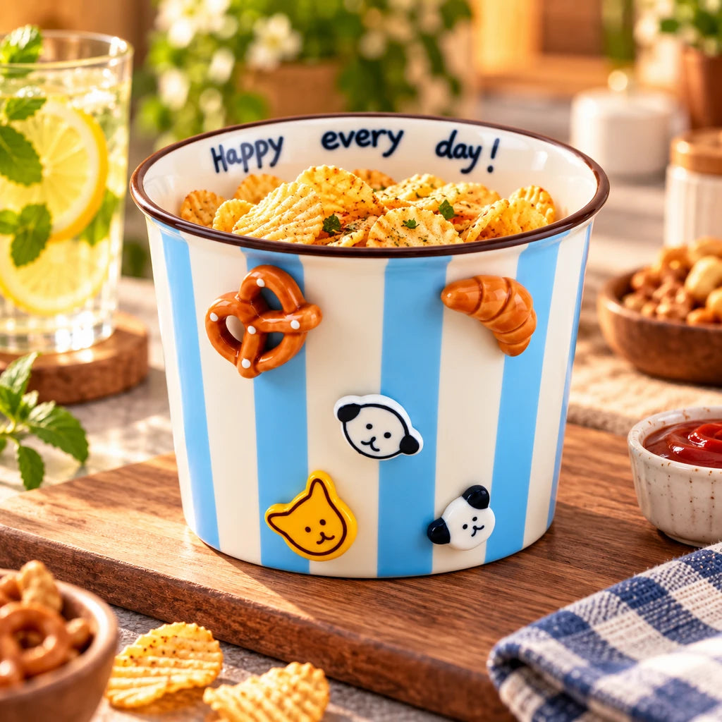 Voyag 1130 ml Ceramic Snack Bowl