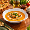 Blaze Elite White Melamine Rounded-Square Deep Soup Plate - 7 & 8 Inches