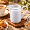 P.C Tall White Ceramic Milk & Cream Jug, 450 ml
