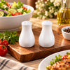 Forte B.K Rounded White Ceramic Salt & Pepper Shaker Set