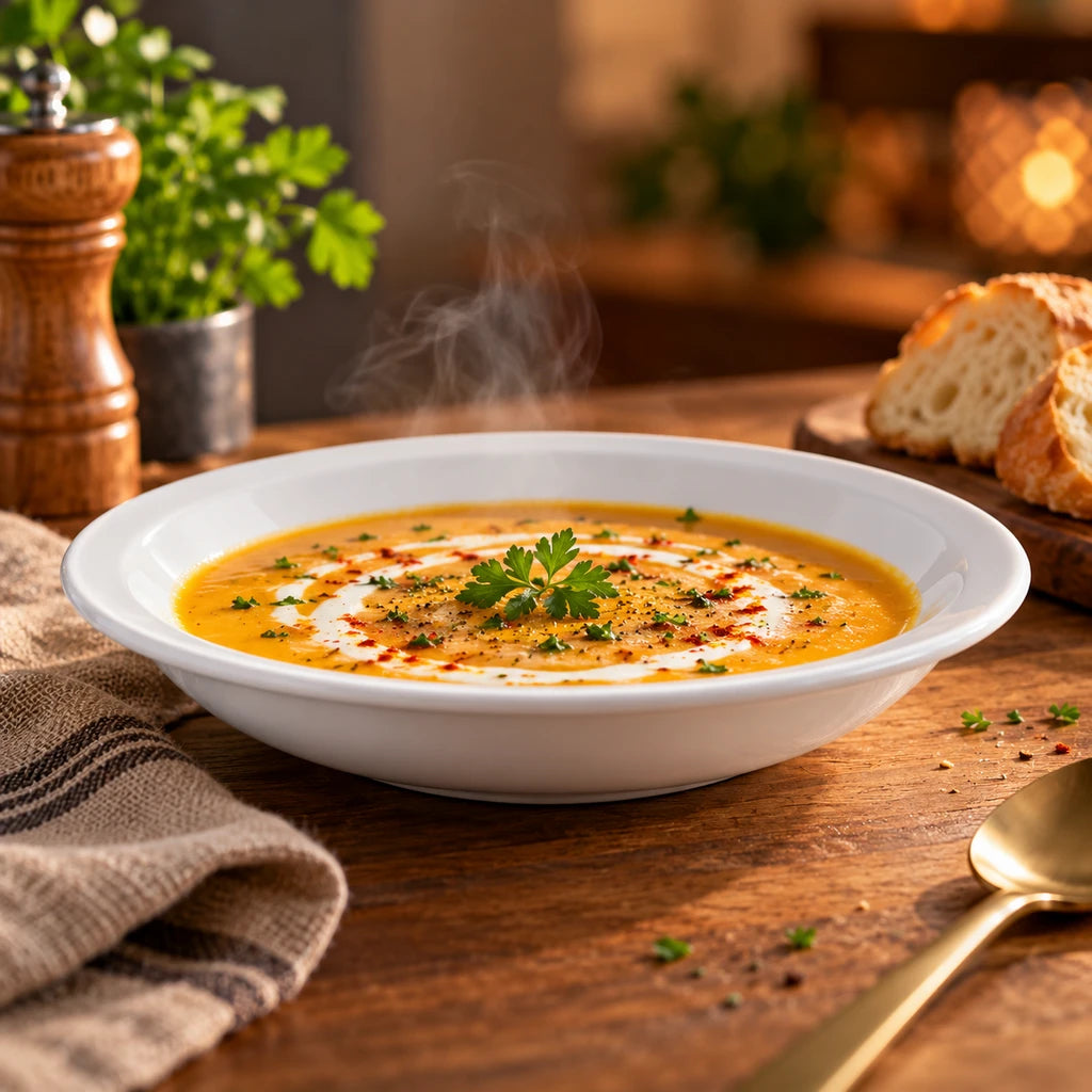 Blaze KB White Melamine Deep Soup Plate - 8 & 9 Inch