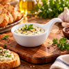 Danny Home Curved-Handle Ceramic Ramekin, 4.25 Inch