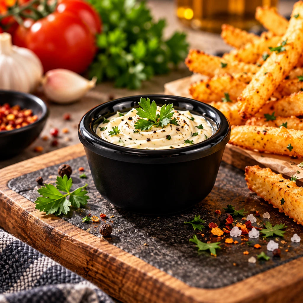 Blaze 2-Inch Melamine Ramekin - Red, Black & White