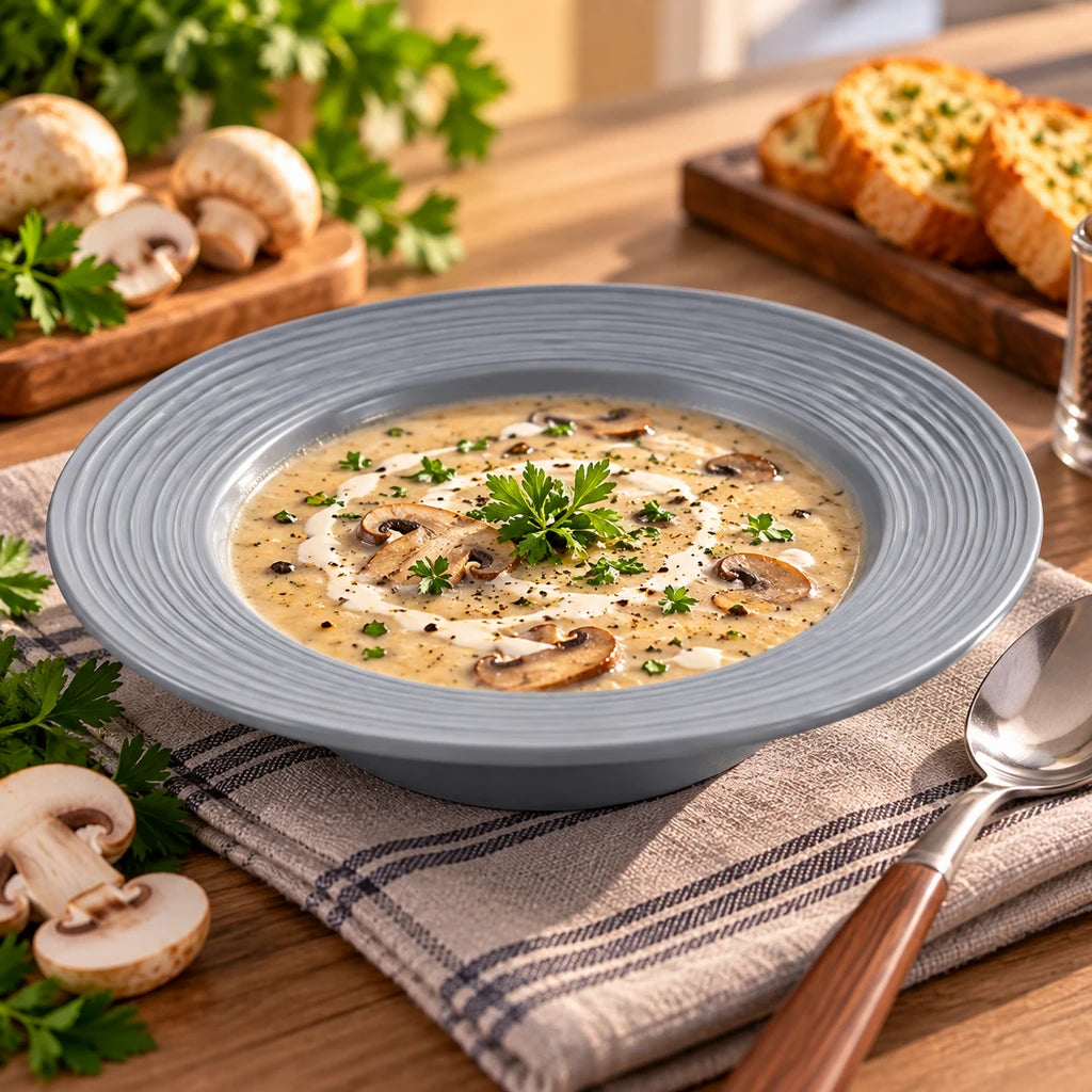 Danny Home 8-Inch Porcelain Deep Soup Plate