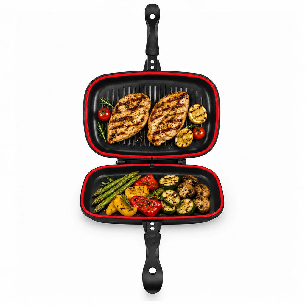 Magic 36 cm Non-Stick Double-Sided Grill Pan