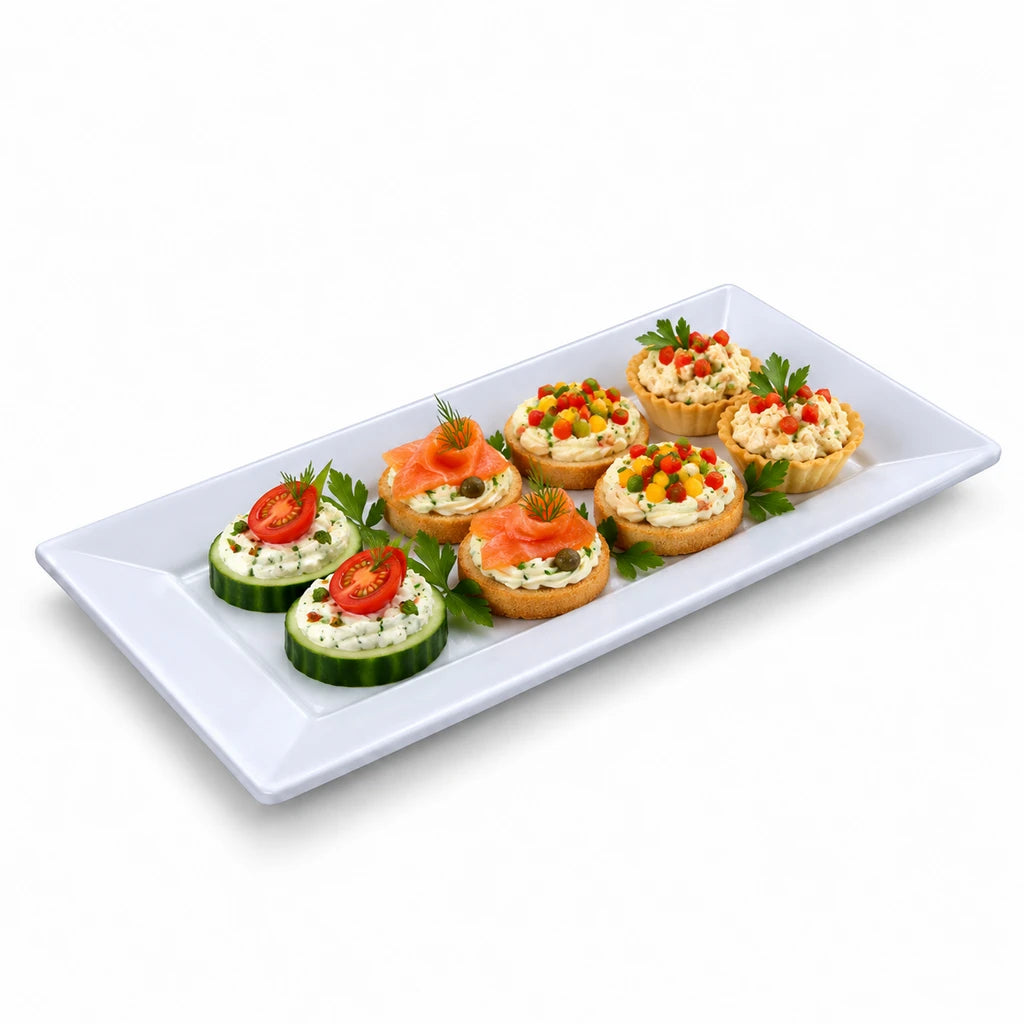 Blaze Mac White Melamine Dish - 10, 12 & 14 Inches