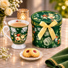 B/C Emerald Rose Bouquet Porcelain Mug with Gift Box, 300 ml