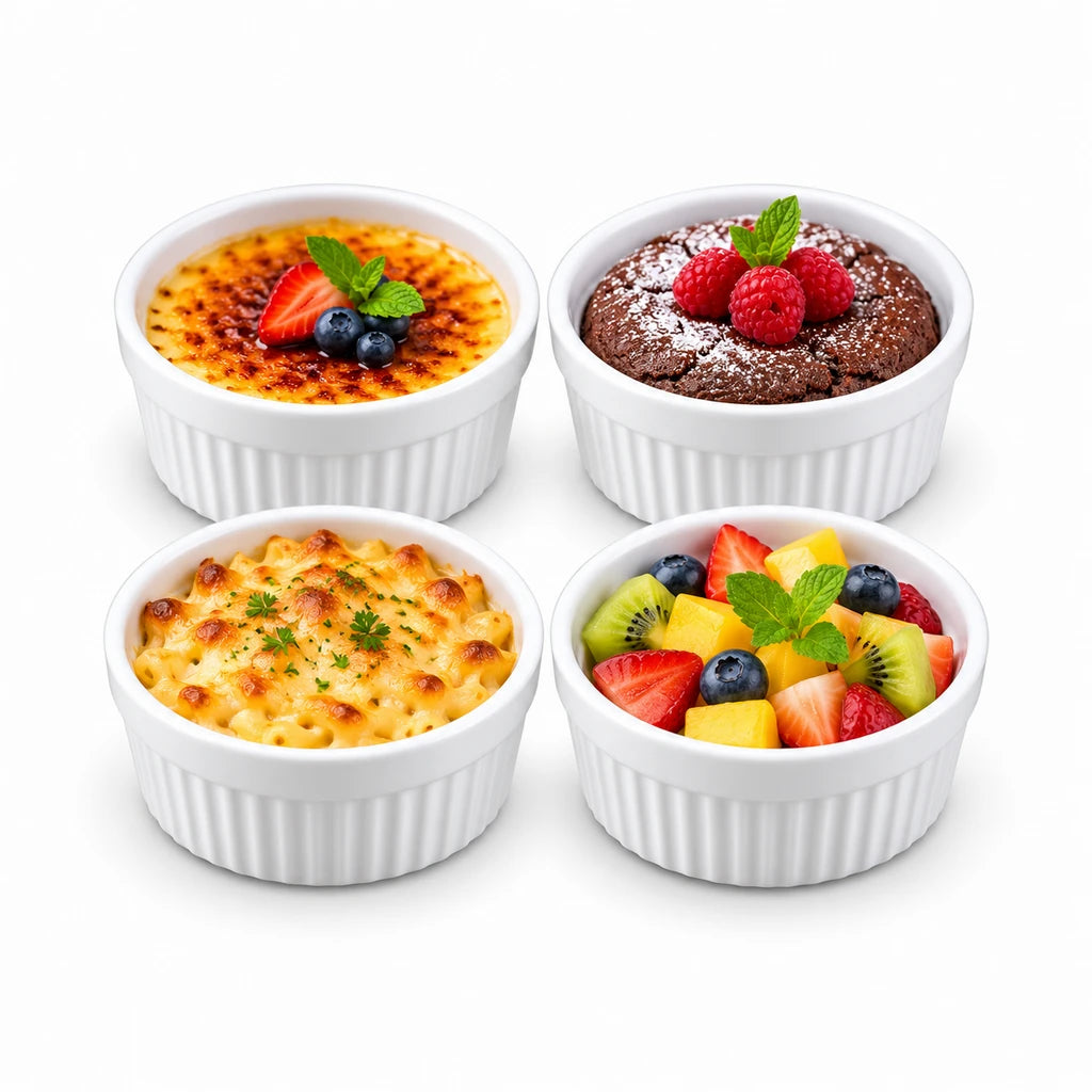 Danny Home 3.5-Inch Porcelain Ramekin Set, 4-Piece