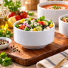 Forte B.K White Ceramic Stackable Dip & Side Bowl, 10 cm