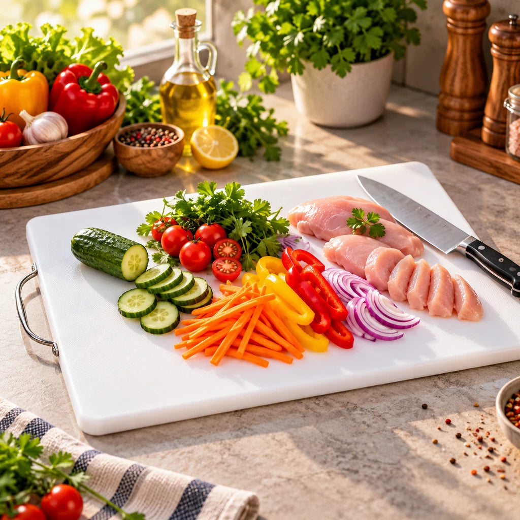 Fans Medium Silicone Cutting Board with Loop Handle, 54 × 35 cm