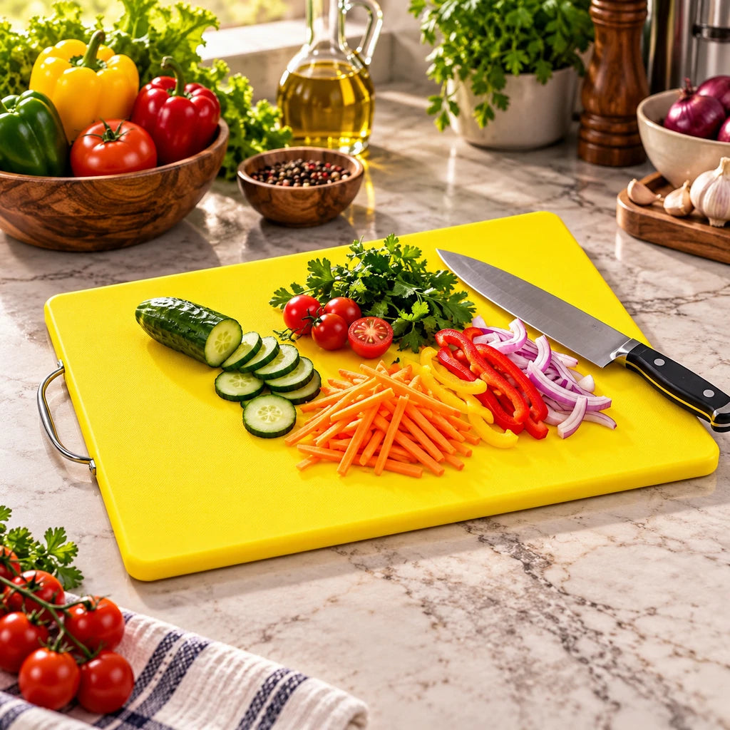 Fans Medium Silicone Cutting Board with Loop Handle, 54 × 35 cm