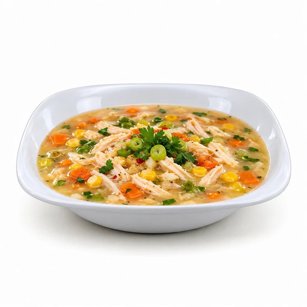 Blaze Elite White Melamine Rounded-Square Deep Soup Plate - 7 & 8 Inches
