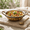R.S 6-Inches Brass Copper Coating Serving Karahi Without Lid