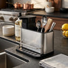 Z.I.K Stainless Steel Cutlery Holder With Soap Dispenser