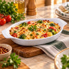 Premier Casa 20 cm White Oval Ceramic Serving Platter