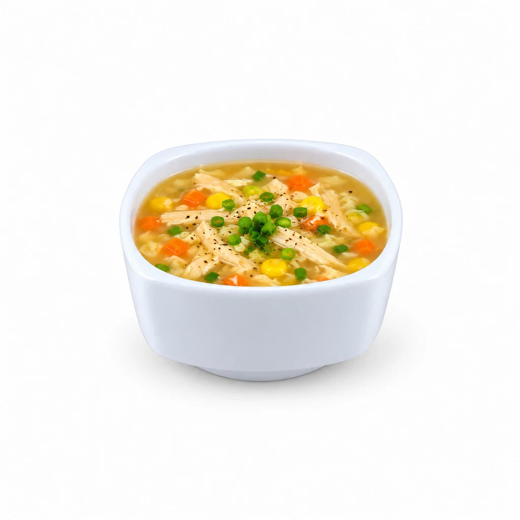 Blaze Mel Melamine 4.5-Inch Soup Bowl - Red, Black, Yellow & White