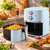 Danny Home Electric Air Fryer With Timer & Temperature Dials - White & Black