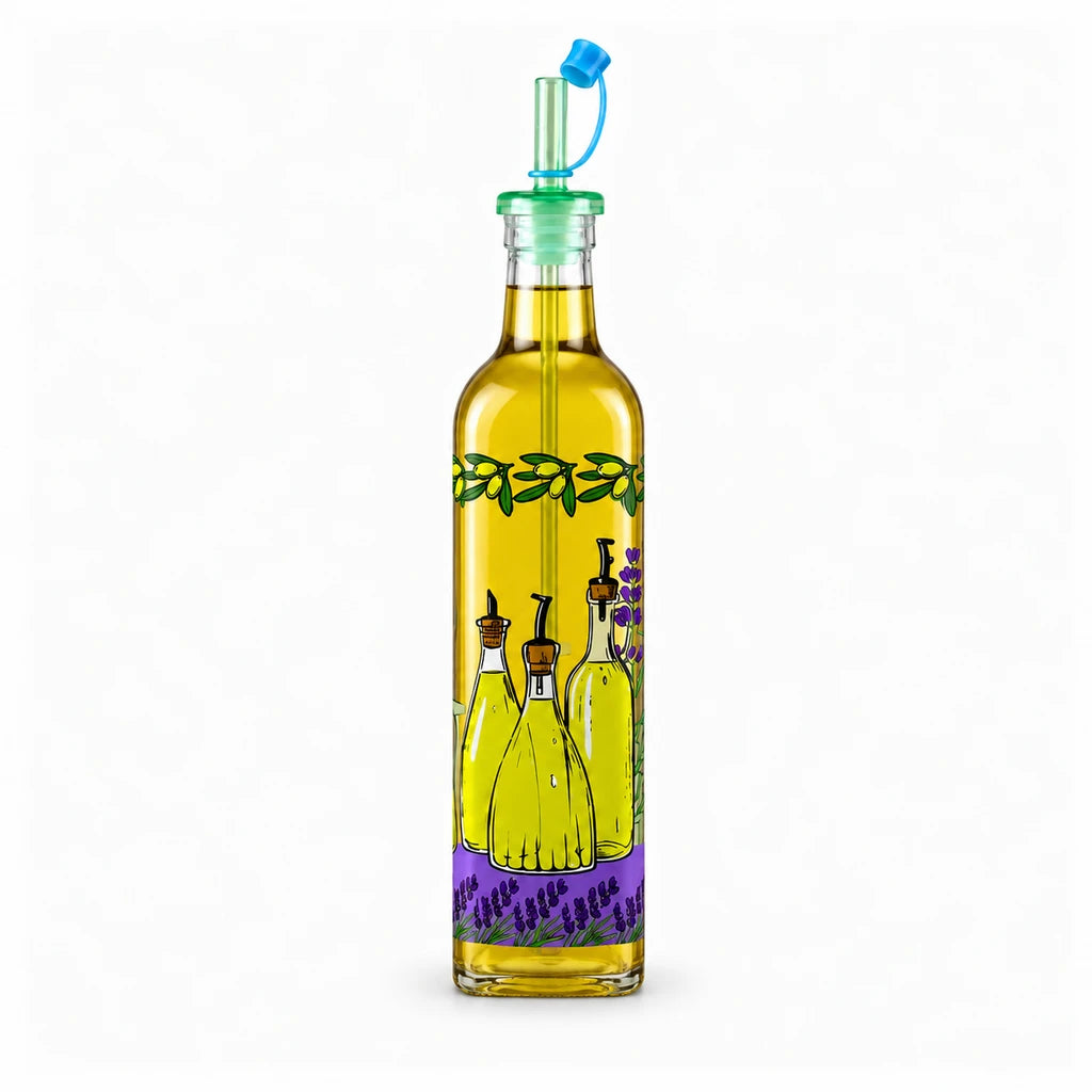 Kleeyo Olive Cruet Collection Glass Pouring Bottle, 500 ml