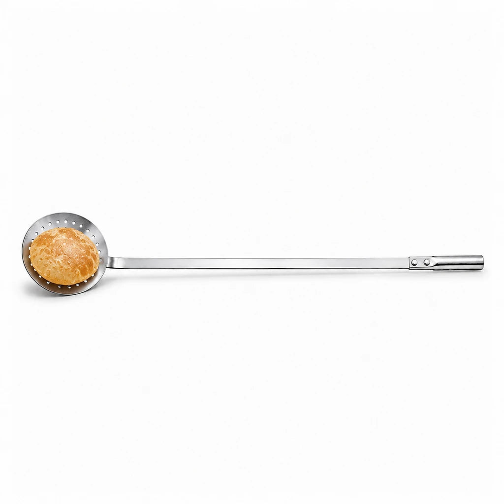 Stainless Steel 4-Inch Poori Frying Skimmer