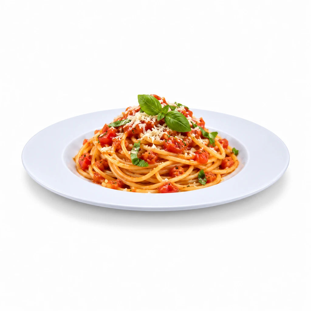 Forte B.K Classic White Ceramic Flat Plate - 21 & 26 cm
