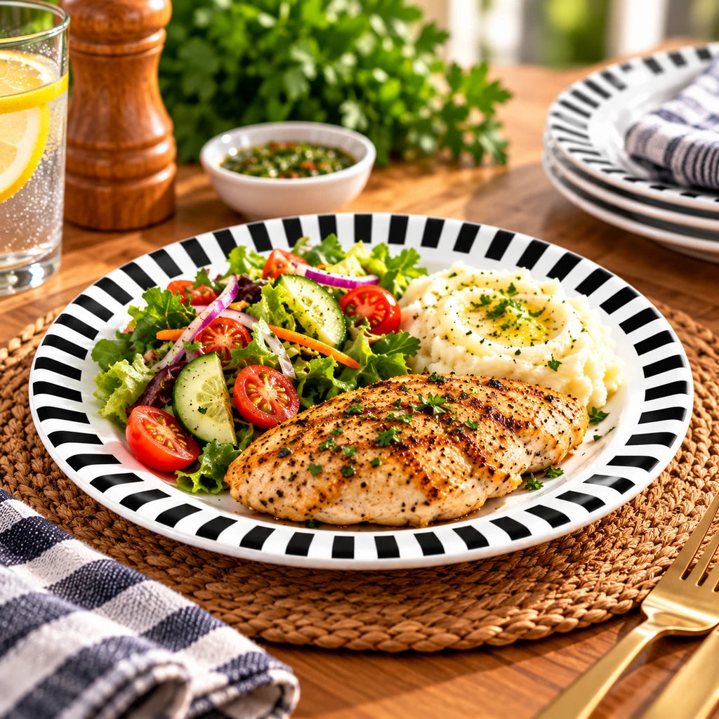 Blaze Milano 8-Inch Melamine Flat Plate