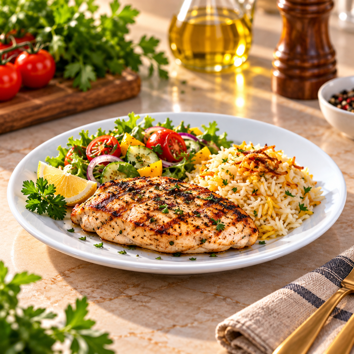 Blaze KB White Melamine Flat Plate - 8 & 11 Inch