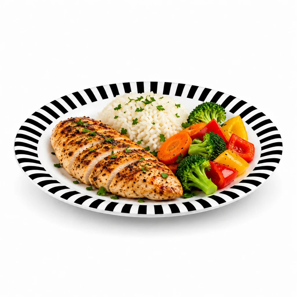 Blaze Milano 8-Inch Melamine Flat Plate