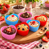 BEST Heart-Shaped Silicone Cupcake Liners, Set of 6
