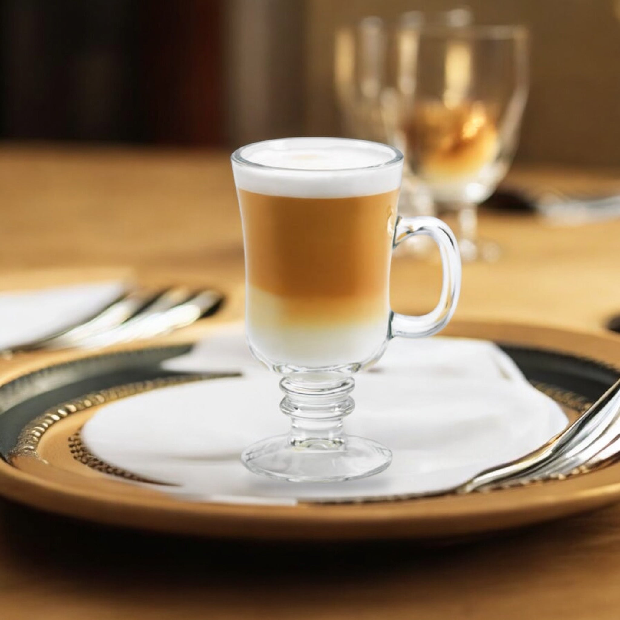 6-Piece Deli Glass Mug Set 250 ml