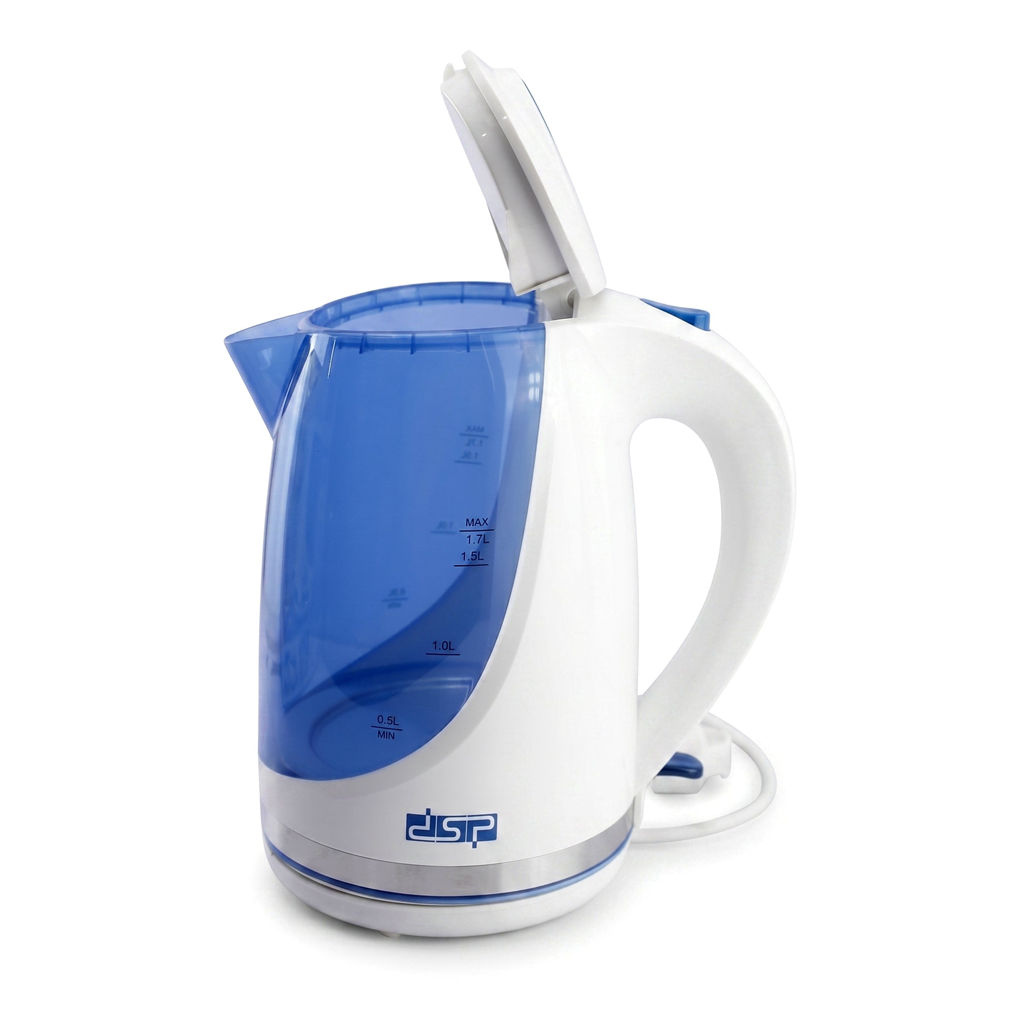 DSP 1.7-Liter Blue & White Electric Kettle