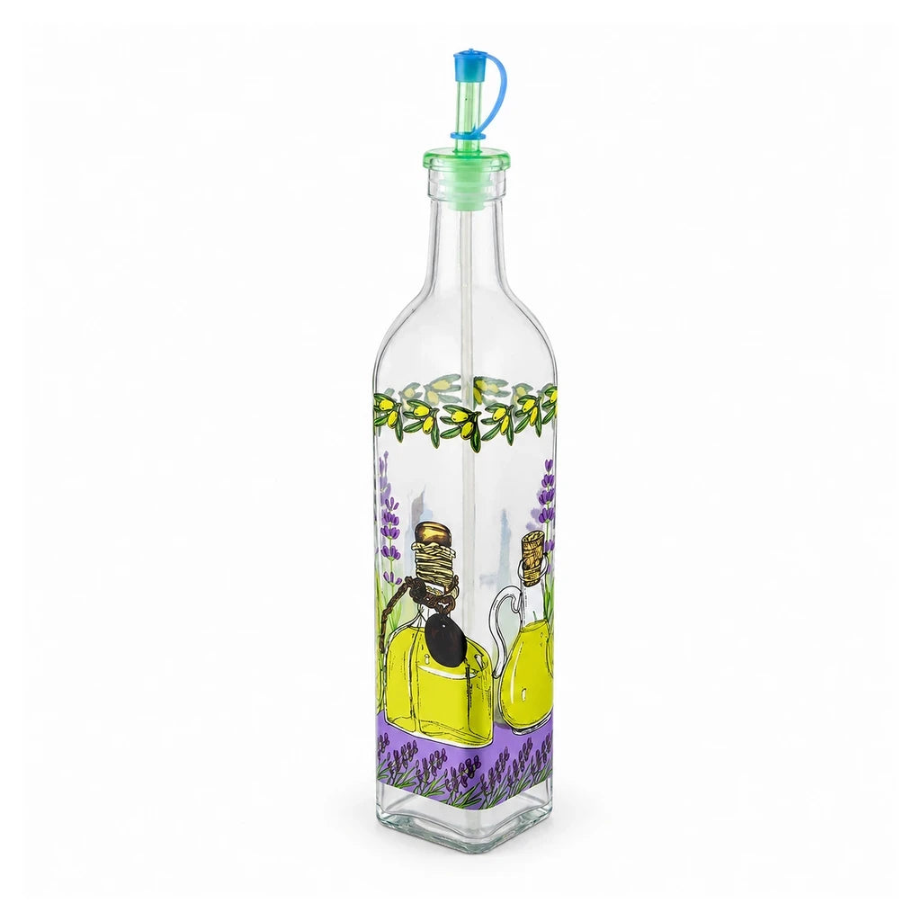 Kleeyo Olive Cruet Collection Glass Pouring Bottle, 500 ml