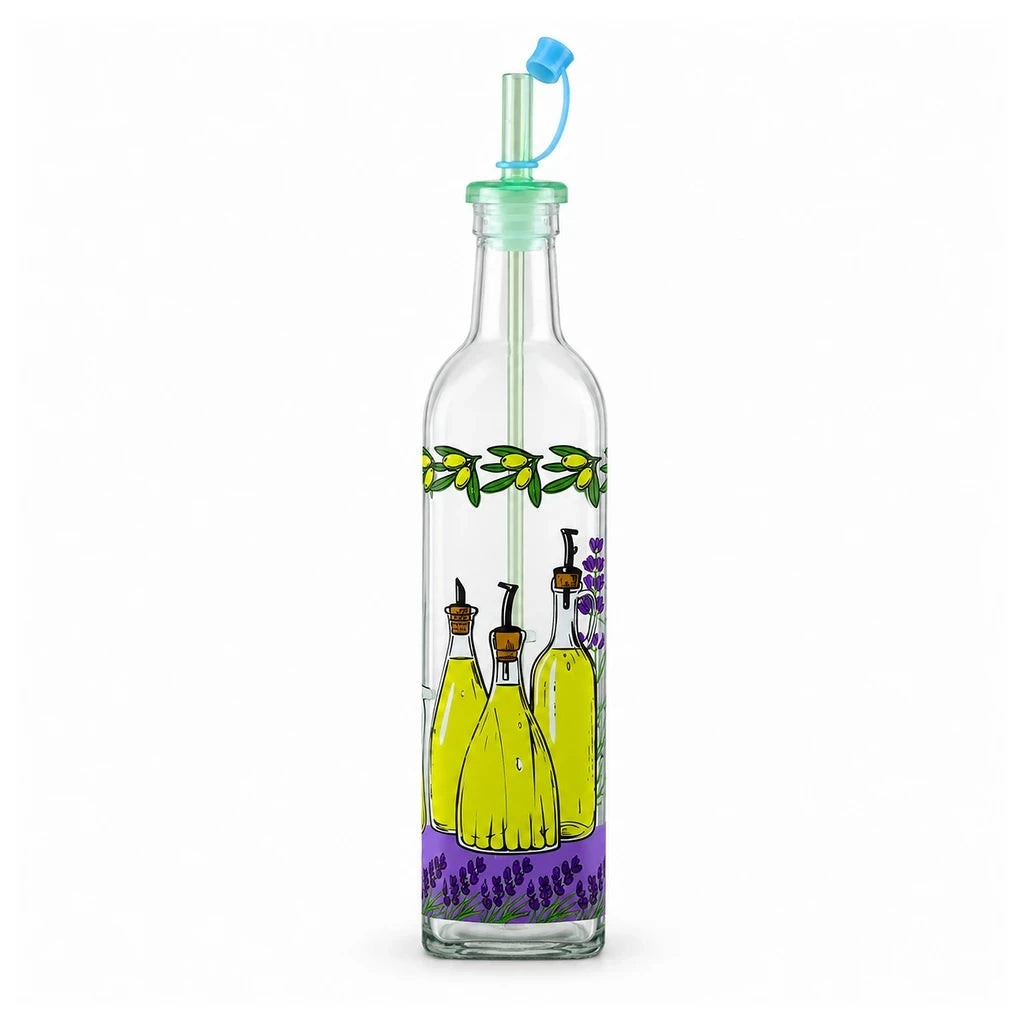 Kleeyo Olive Cruet Collection Glass Pouring Bottle, 500 ml