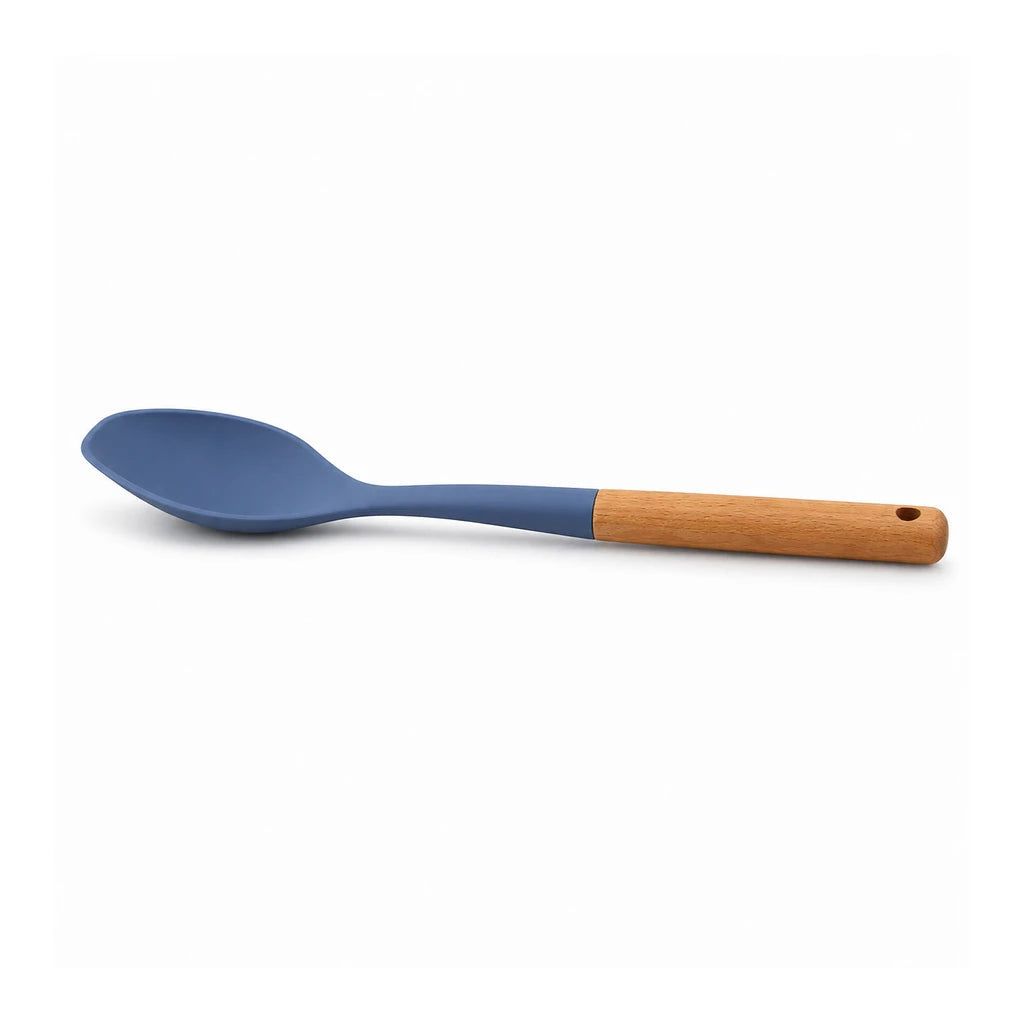 BEST Silicone Rice Serving Spoon with Wooden Handle, 13 Inch
