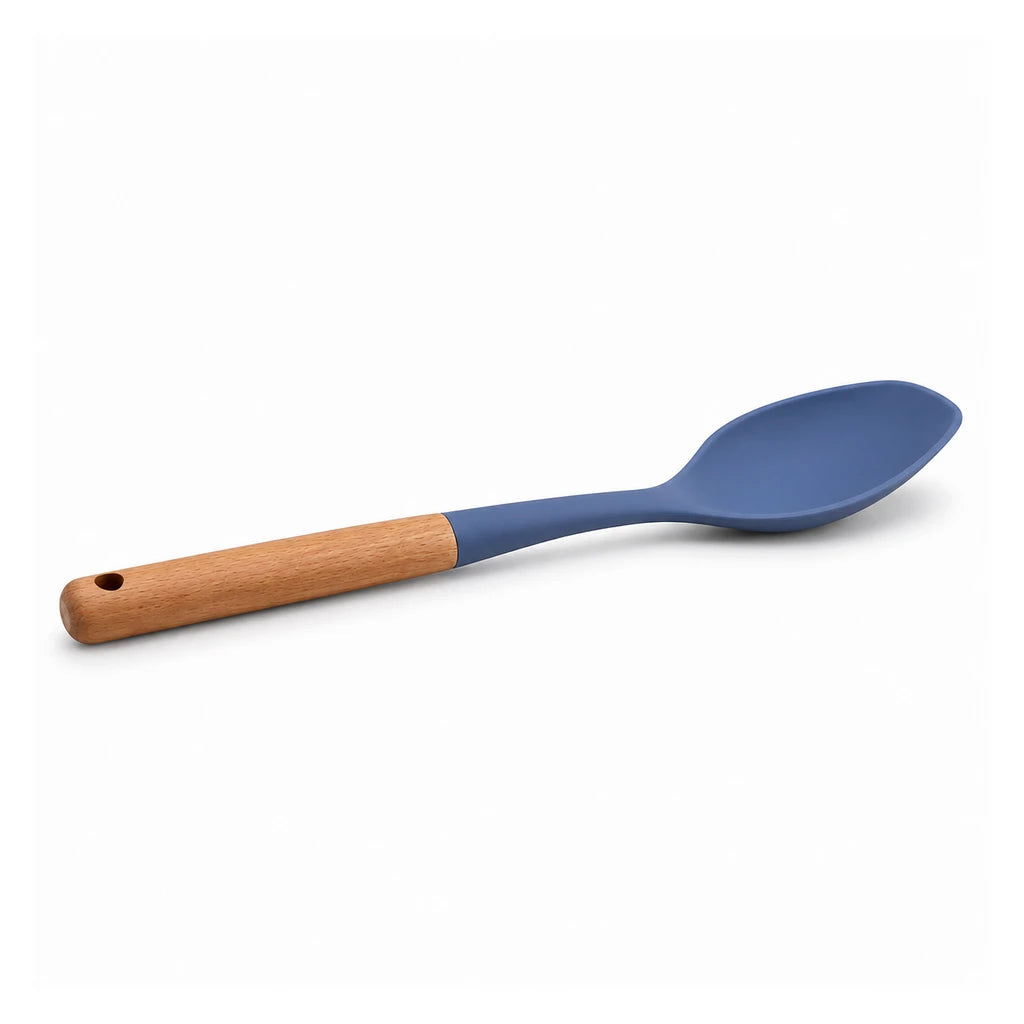 BEST Silicone Rice Serving Spoon with Wooden Handle, 13 Inch