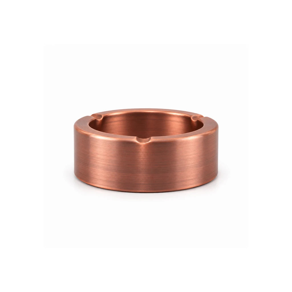 Lishu Round Copper Ashtray, 4.5 Inch