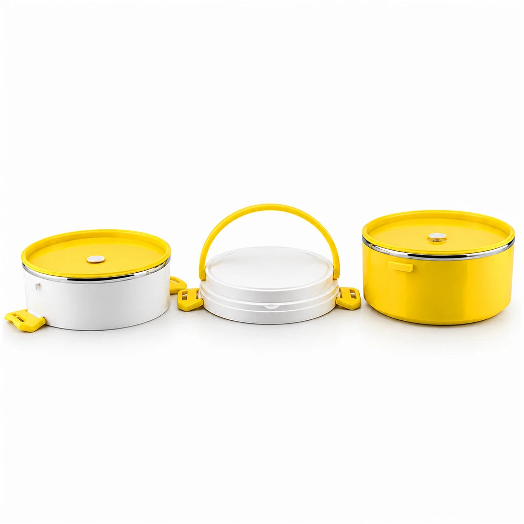 DB 2-Tier Stainless Steel Lunch Box with Plastic Exterior