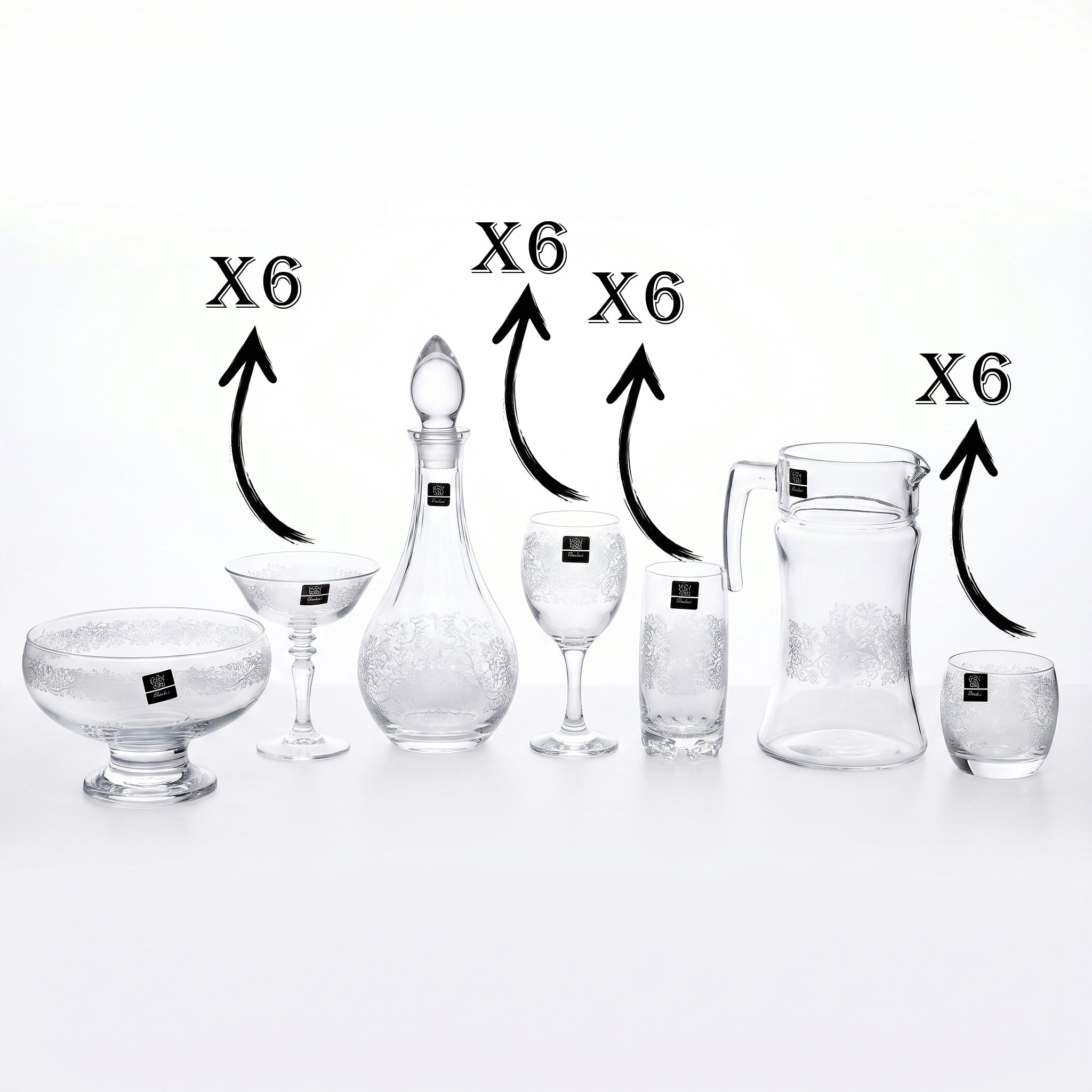 Home Table 27-Piece Glass Water Cool Set