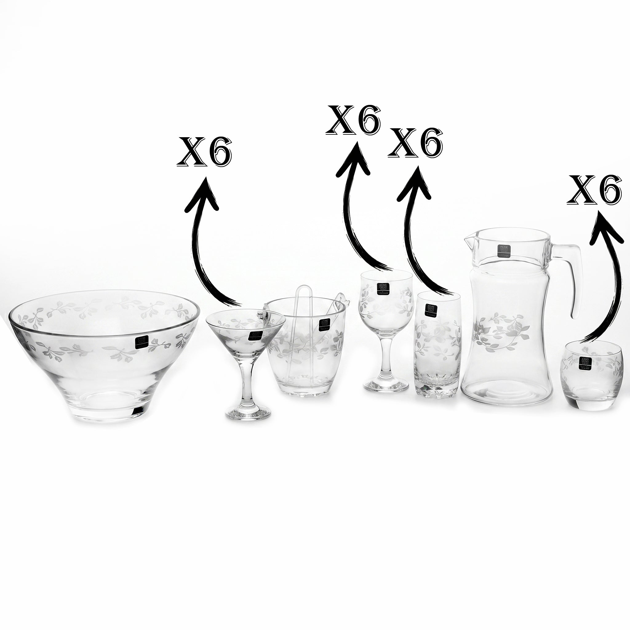 Home Table 27-Piece Glass Water Cool Set