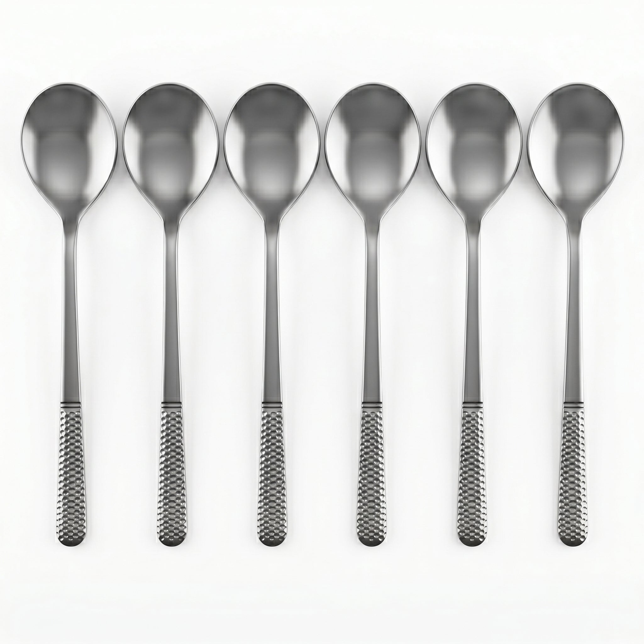 Blaze R.P.2 Stainless Steel 6-Piece Silver Dessert Soup Spoon Set