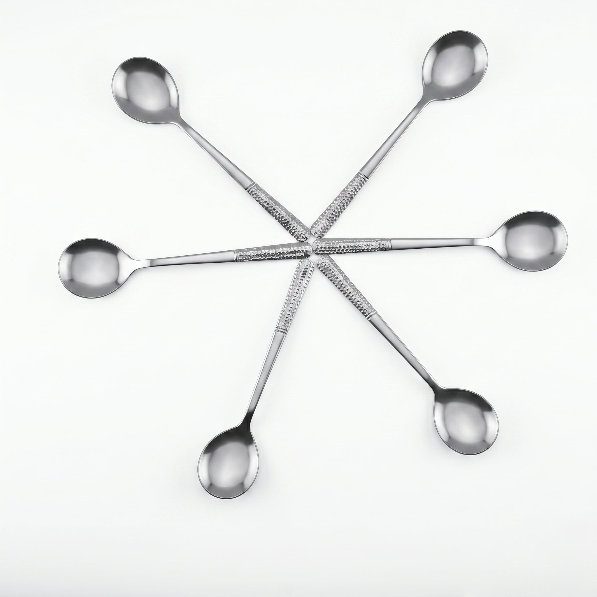 Blaze R.P.2 Stainless Steel 6-Piece Silver Dessert Soup Spoon Set