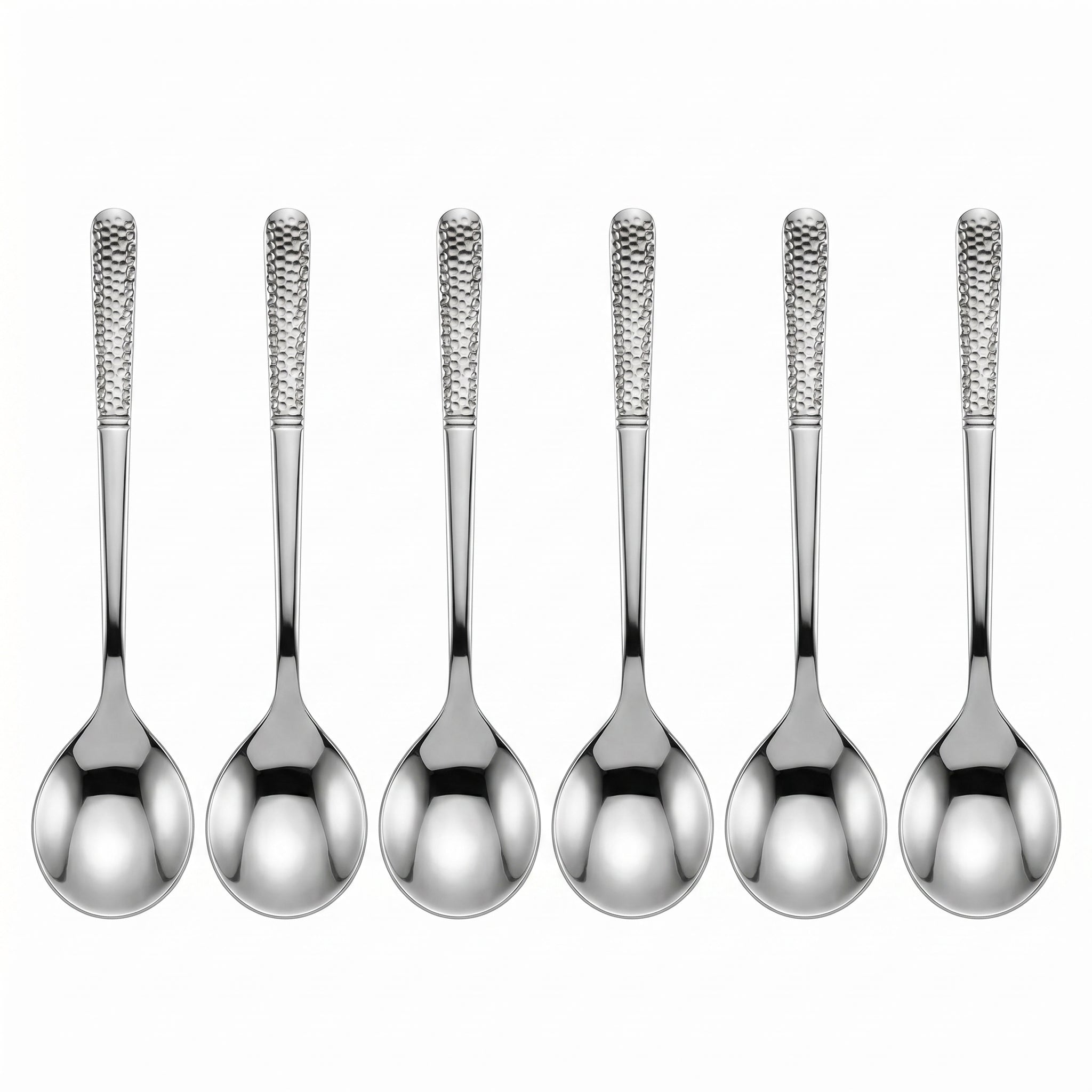 Blaze R.P.2 Stainless Steel 6-Piece Silver Dessert Soup Spoon Set