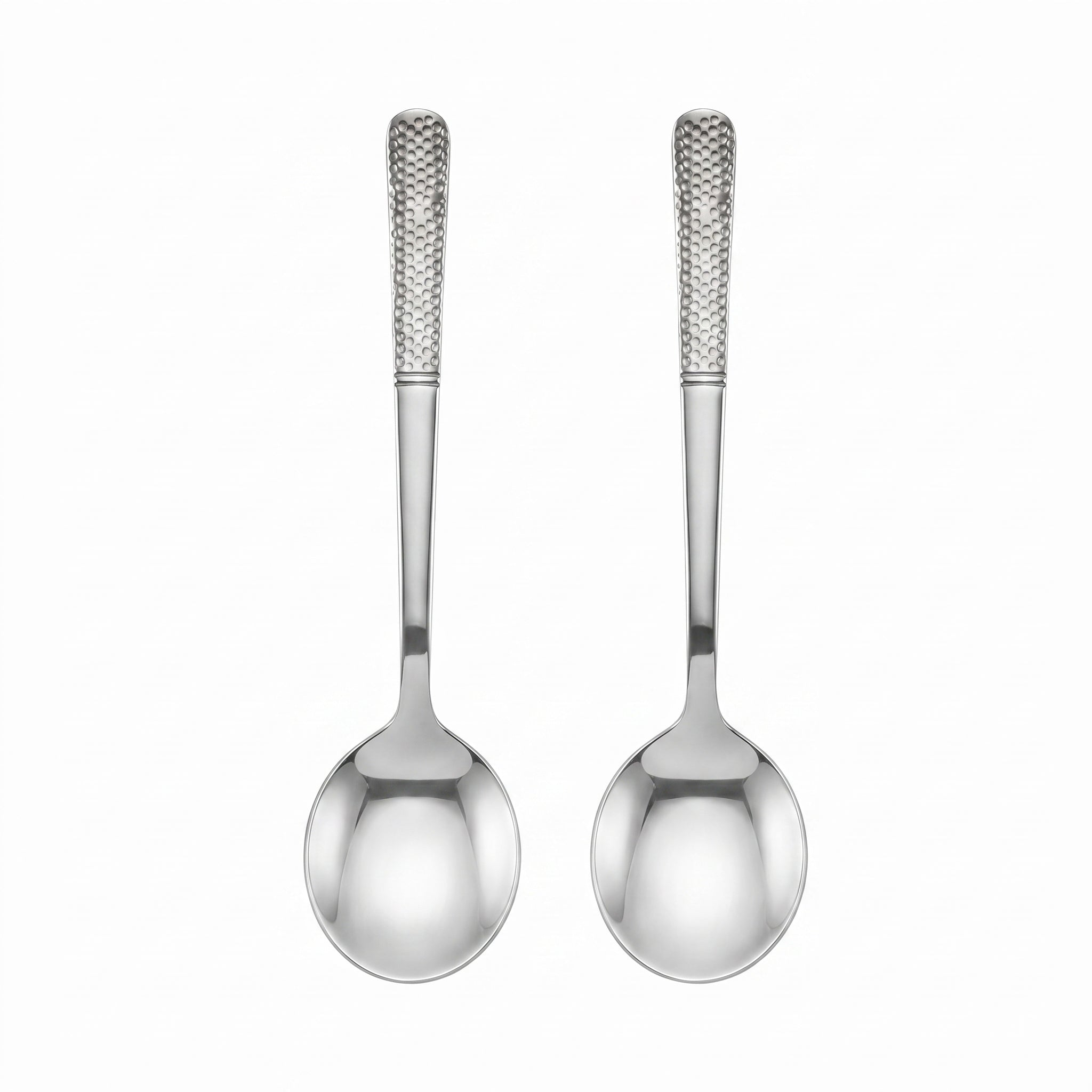 Blaze R.P.2 Stainless Steel 2-Piece Silver Serving Soup Spoon Set