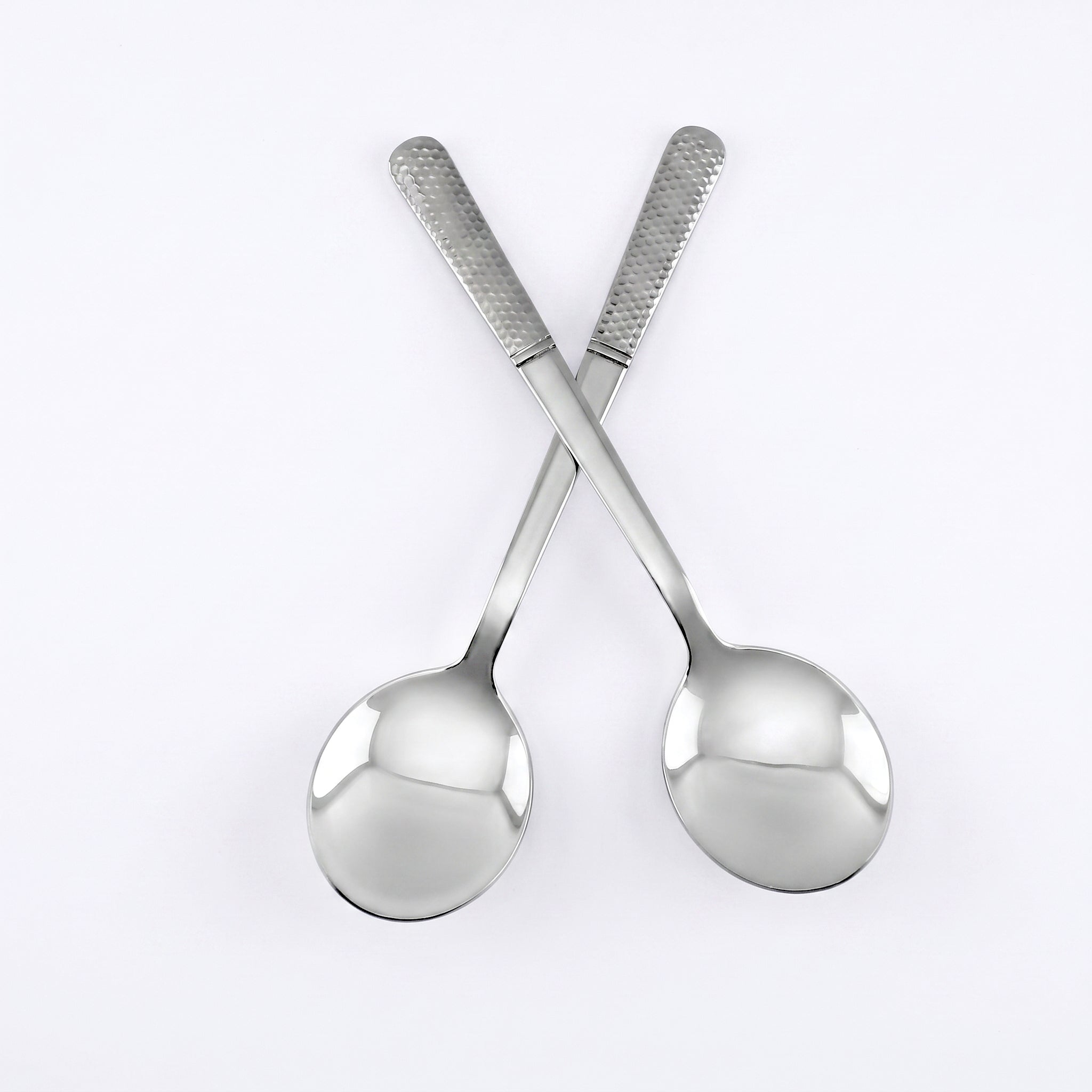 Blaze R.P.2 Stainless Steel 2-Piece Silver Serving Soup Spoon Set