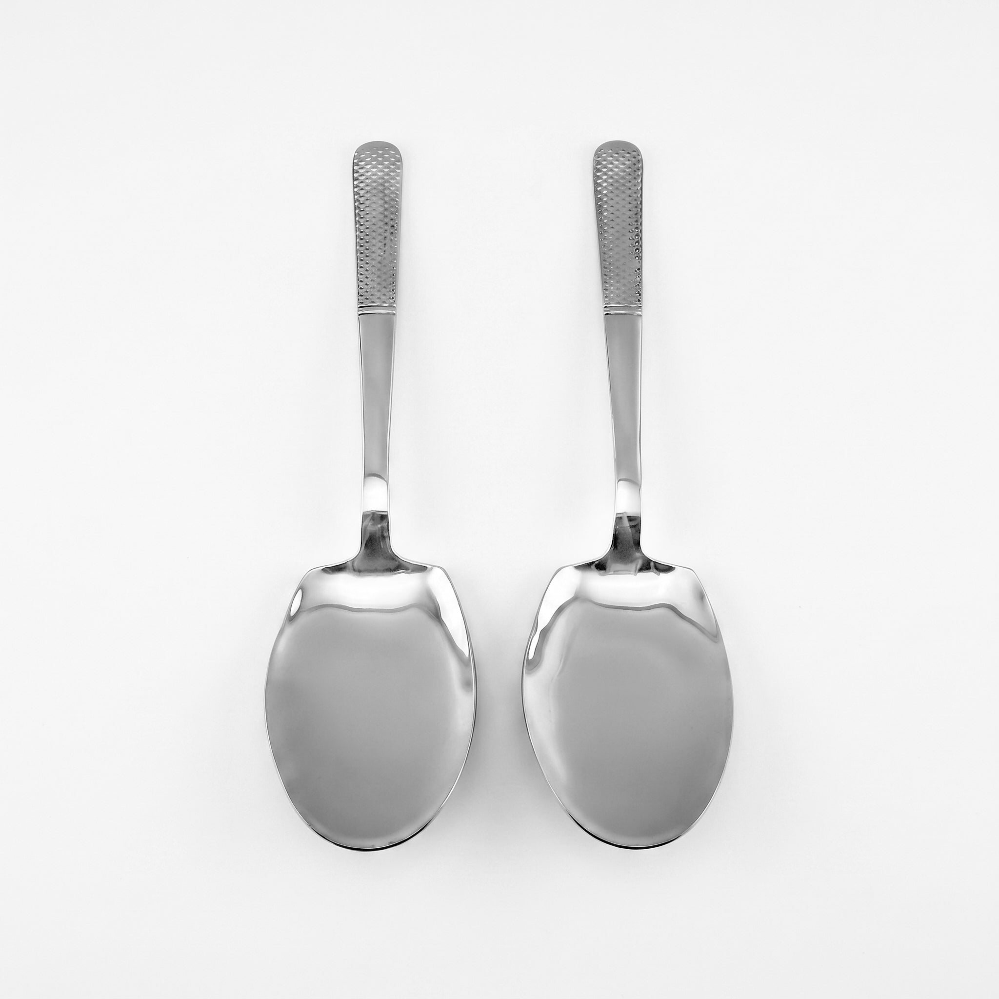 Blaze R.P.2 Stainless Steel 2-Piece Silver Serving Panja Rice Spoon Set