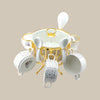 Royal 16-Piece Soup Set With Golden Stand