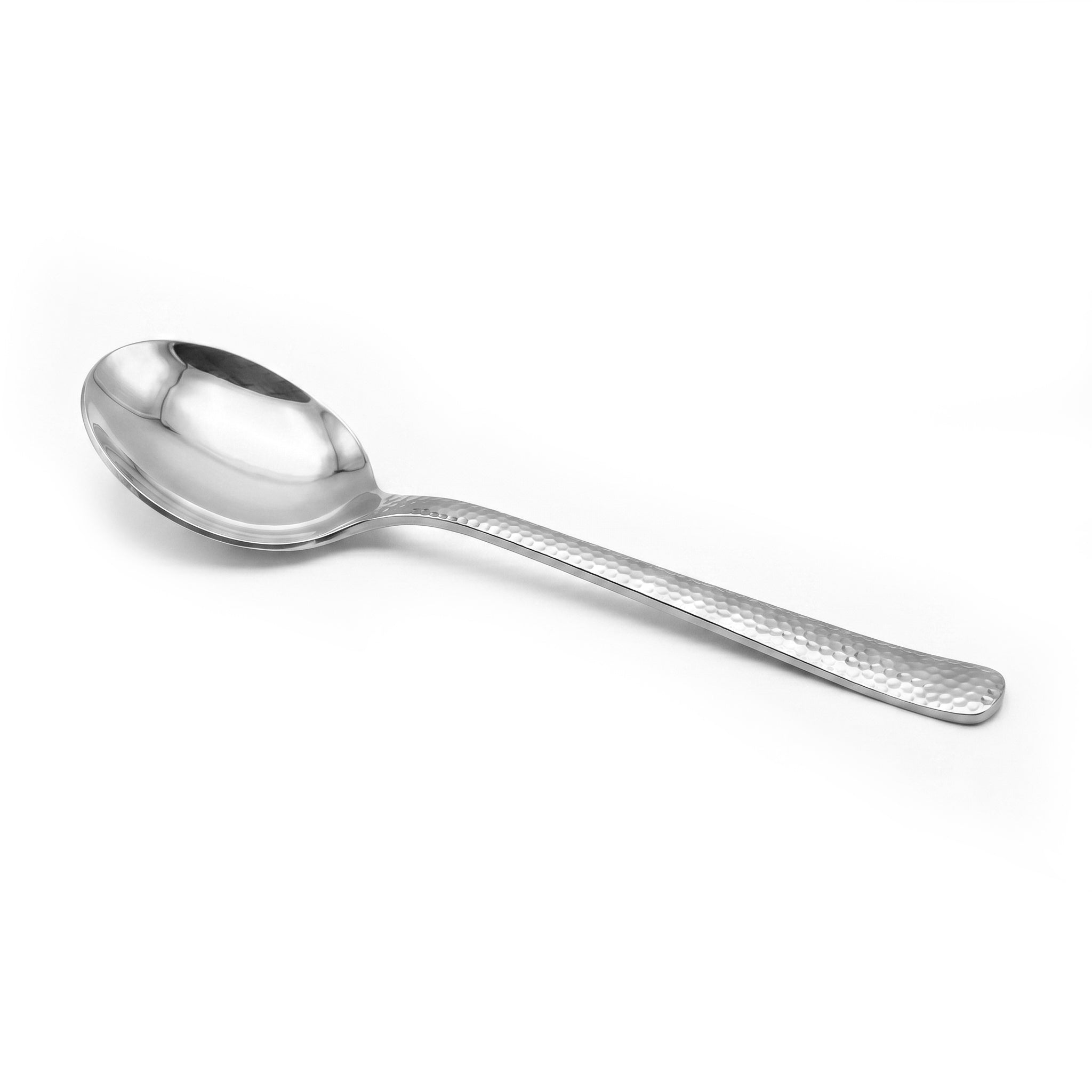 Blaze R.P.2 Stainless Steel 2-Piece Silver Serving Soup Spoon Set Kaka Bawa Sons
