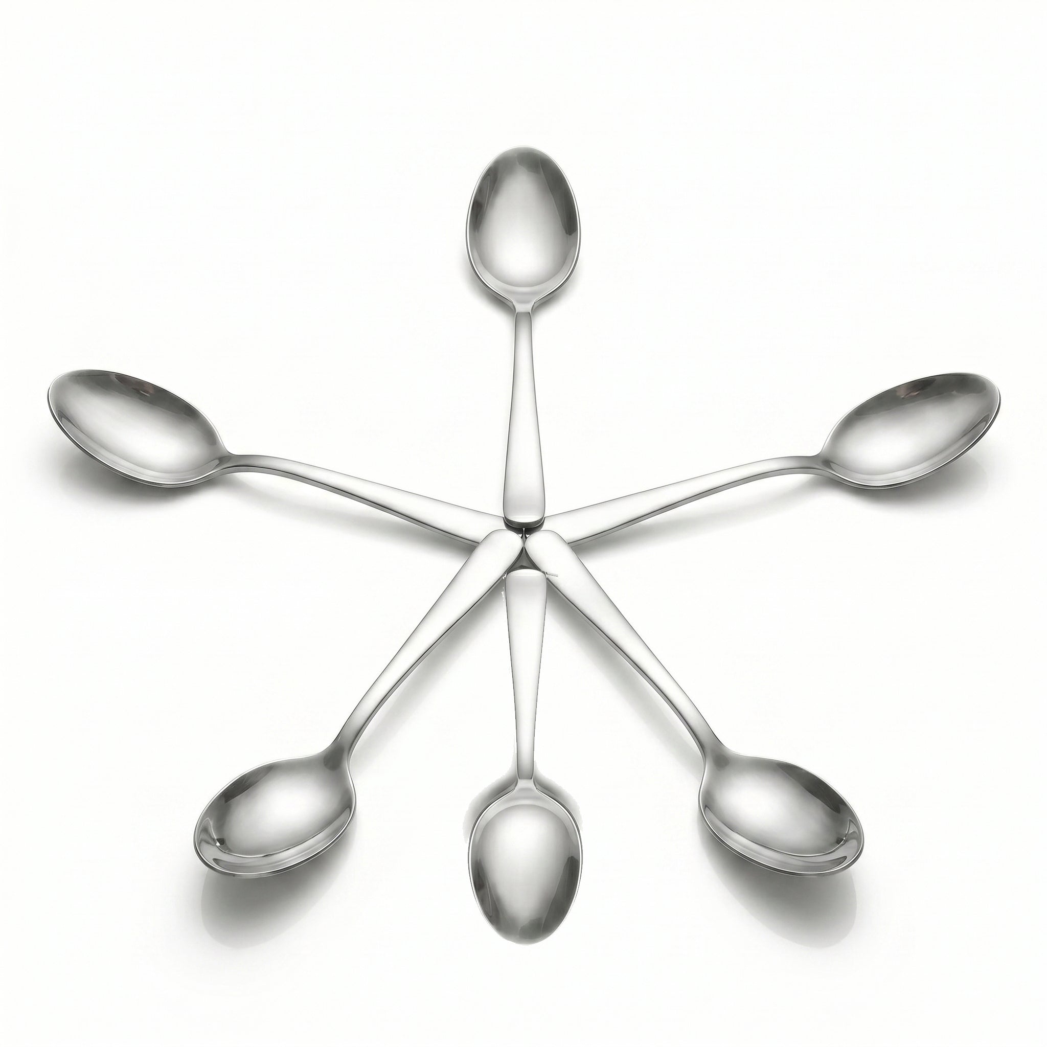 Blaze Pearl 6-Piece Stainless Steel Silver Table Spoon Set