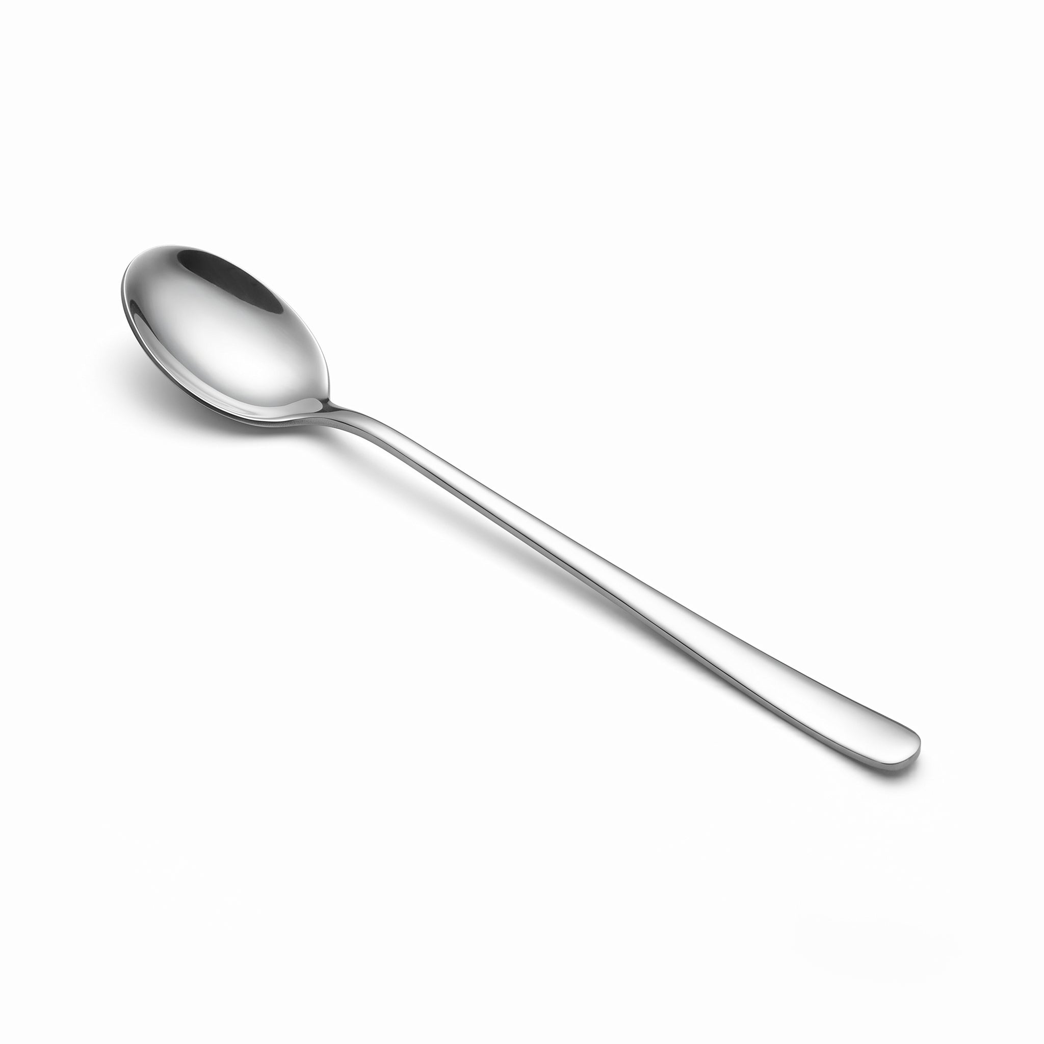 Blaze Pearl 6-Piece Stainless Steel Silver Long Tea Spoon Set