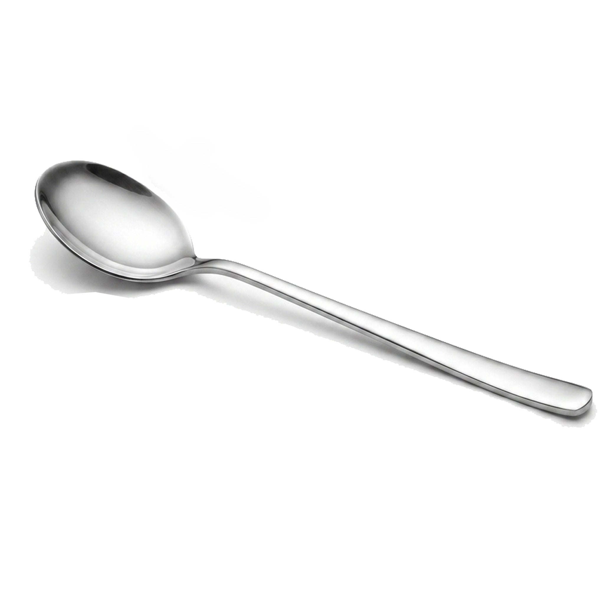 Blaze Pearl 6-Piece Stainless Steel Silver Dessert Soup Spoon Set